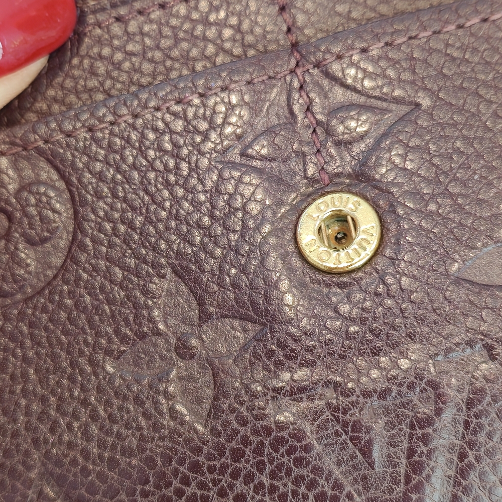 Louis Vuitton Dark Brown Embossed Wallet - Picture 8 of 14